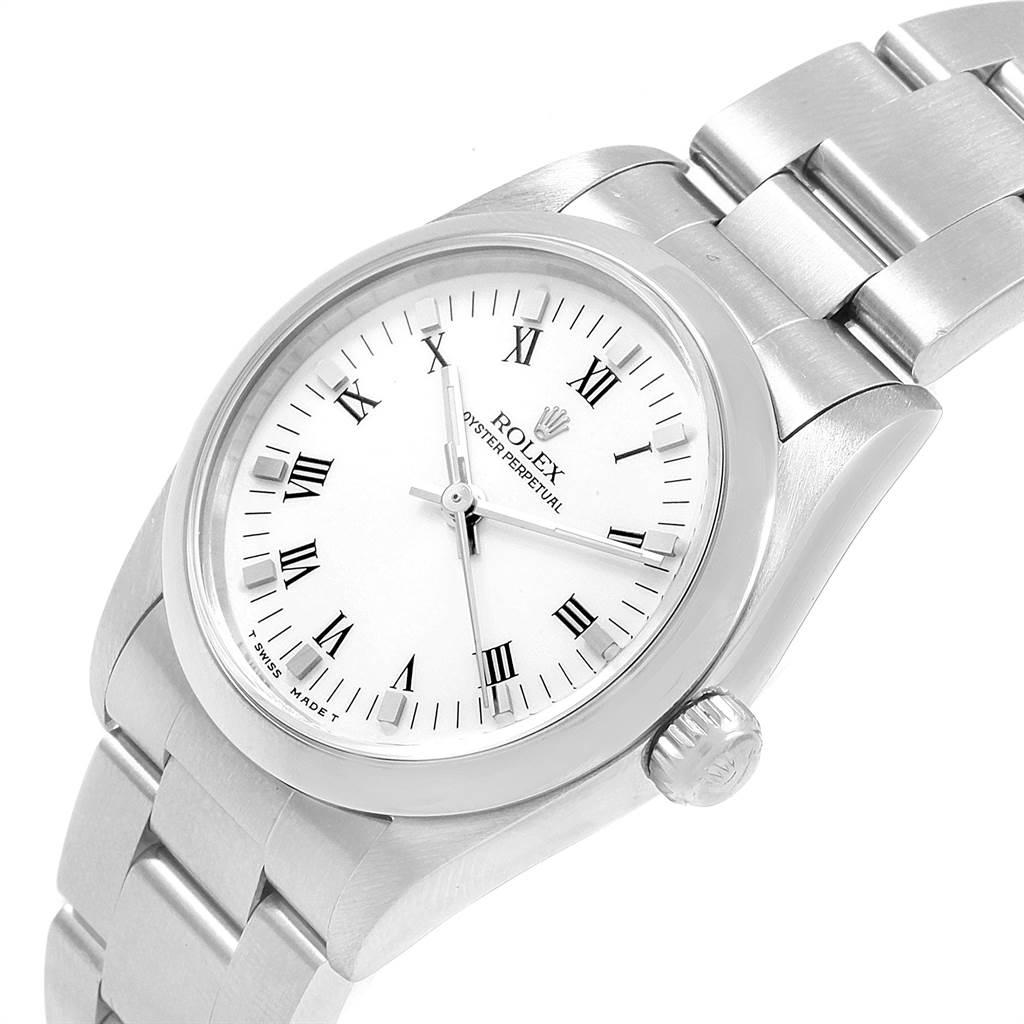Rolex Midsize White Dial Automatic Steel Ladies Watch 67480 2