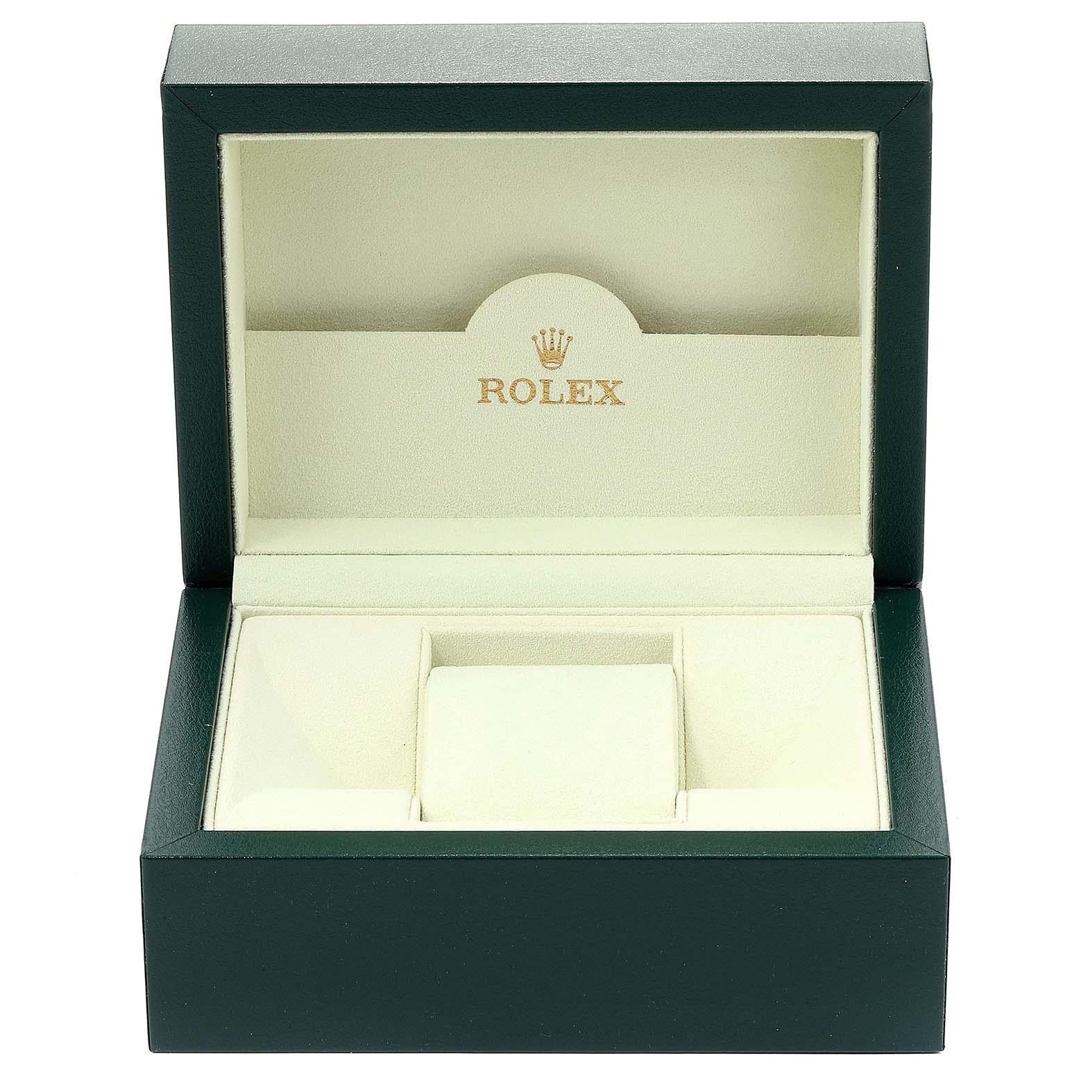 Rolex Midsize Black Dial Domed Bezel Steel Ladies Watch 177200 For Sale 7