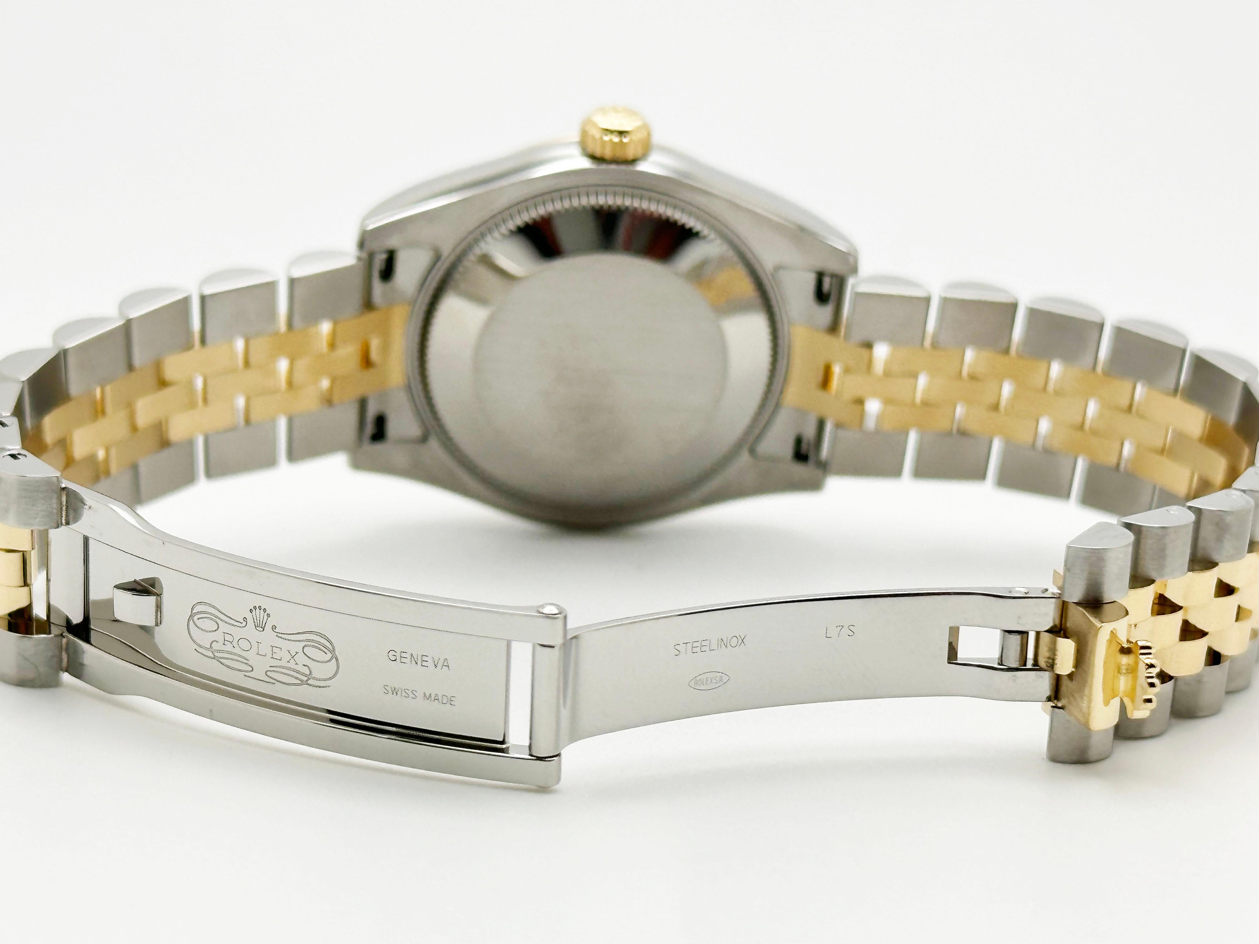 Rolex Midsize Datejust 178273 31mm Roman Dial 18K Yellow Gold Steel Box Paper For Sale 3