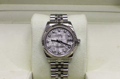 Rolex Midsize Datejust 178274 Meteorite Diamond Dial Steel & 18K Box & Papers