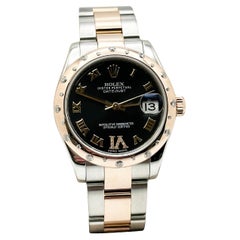 Rolex Midsize Datejust 178341 Diamant VI 18K Roségold Stahl Service Papier 31mm