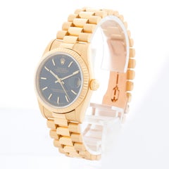 Rolex Midsize Datejust 18k Yellow Gold Watch 68278