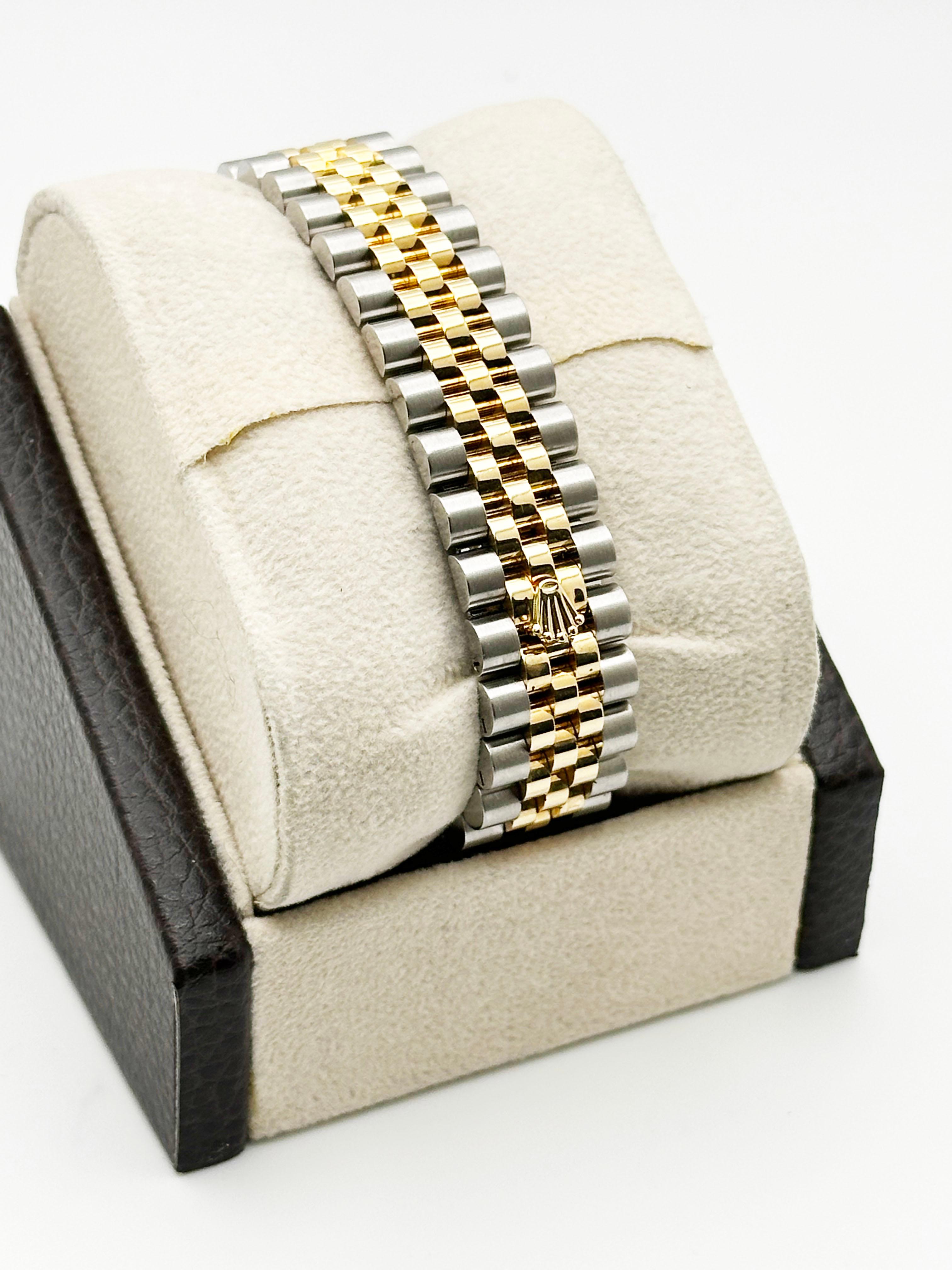 Rolex Midsize Datejust 278273 31mm Madreperla Quadrante Diamante Oro 18K Steele in vendita 4