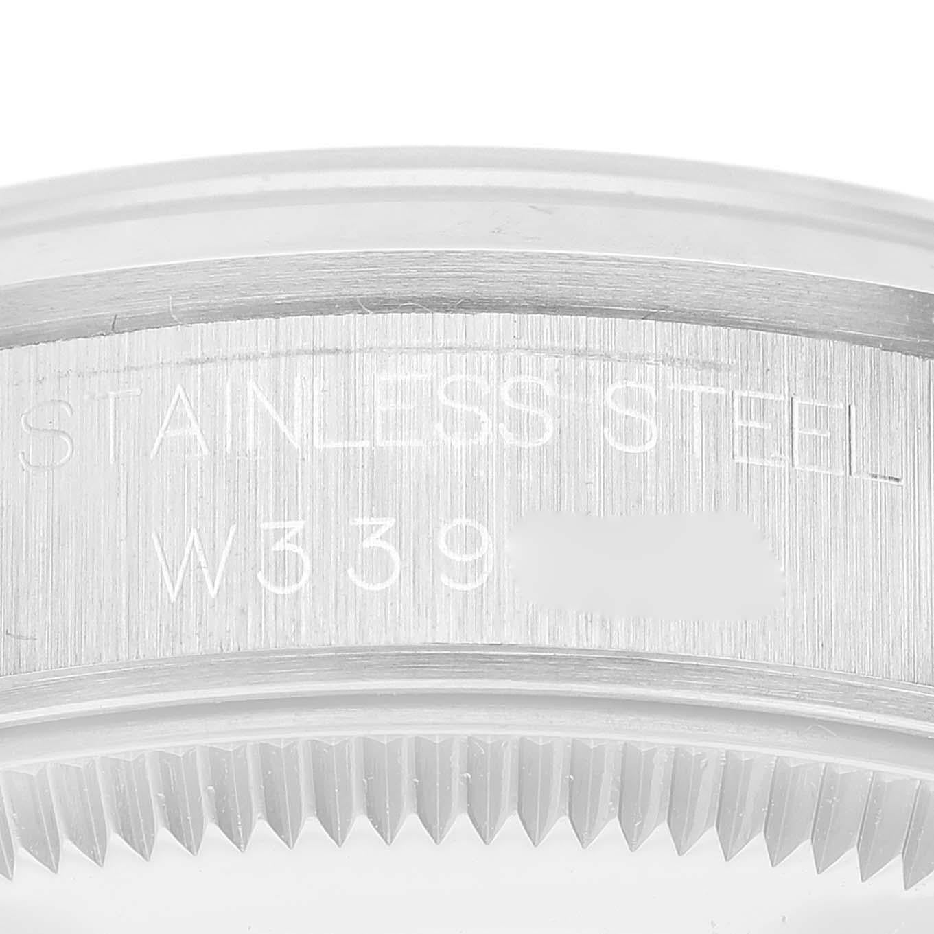 Rolex Midsize Datejust 31 Black Dial Domed Bezel Ladies Steel Watch 68240 For Sale 2