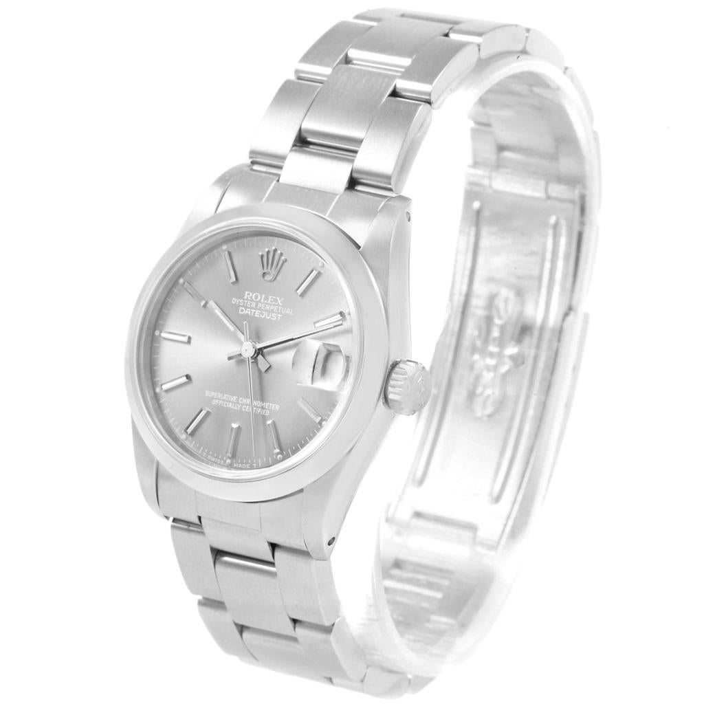 Rolex Midsize Datejust 31 Grey Dial Ladies Steel Watch 68240 3