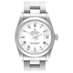 Rolex Midsize Datejust White Roman Dial Ladies Watch 68240