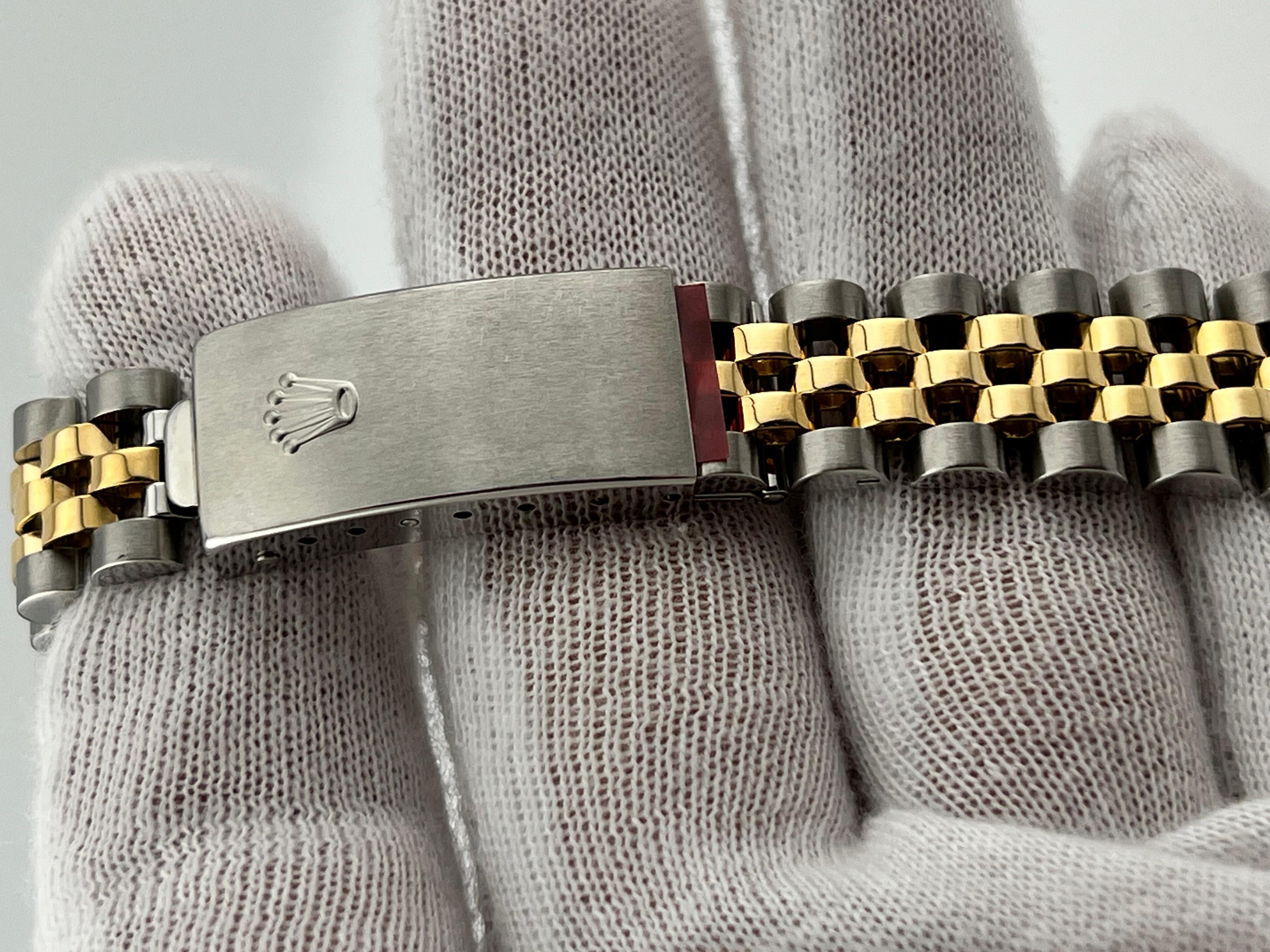 Rolex Midsize Datejust 68273 Wandteppich 18K Gelbgold Stahl Jubiläum 31mm 1