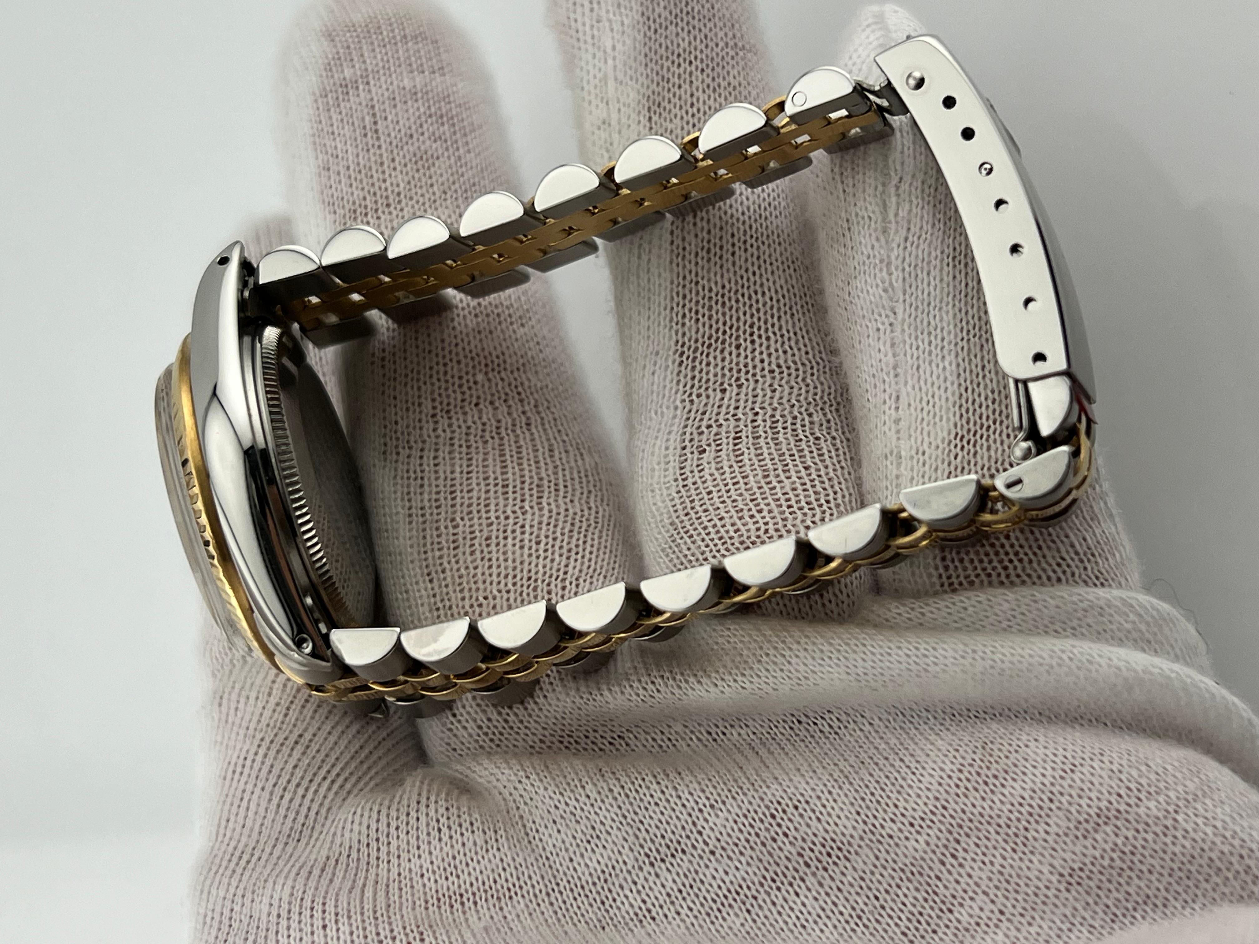 Rolex Midsize Datejust 68273 Wandteppich 18K Gelbgold Stahl Jubiläum 31mm 4