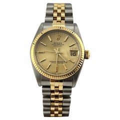 Rolex Midsize Datejust 68273 Wandteppich 18K Gelbgold Stahl Jubiläum 31mm