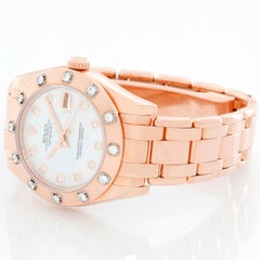 Rolex Midsize Masterpiece or Pearlmaster Everose Diamond Watch 81315