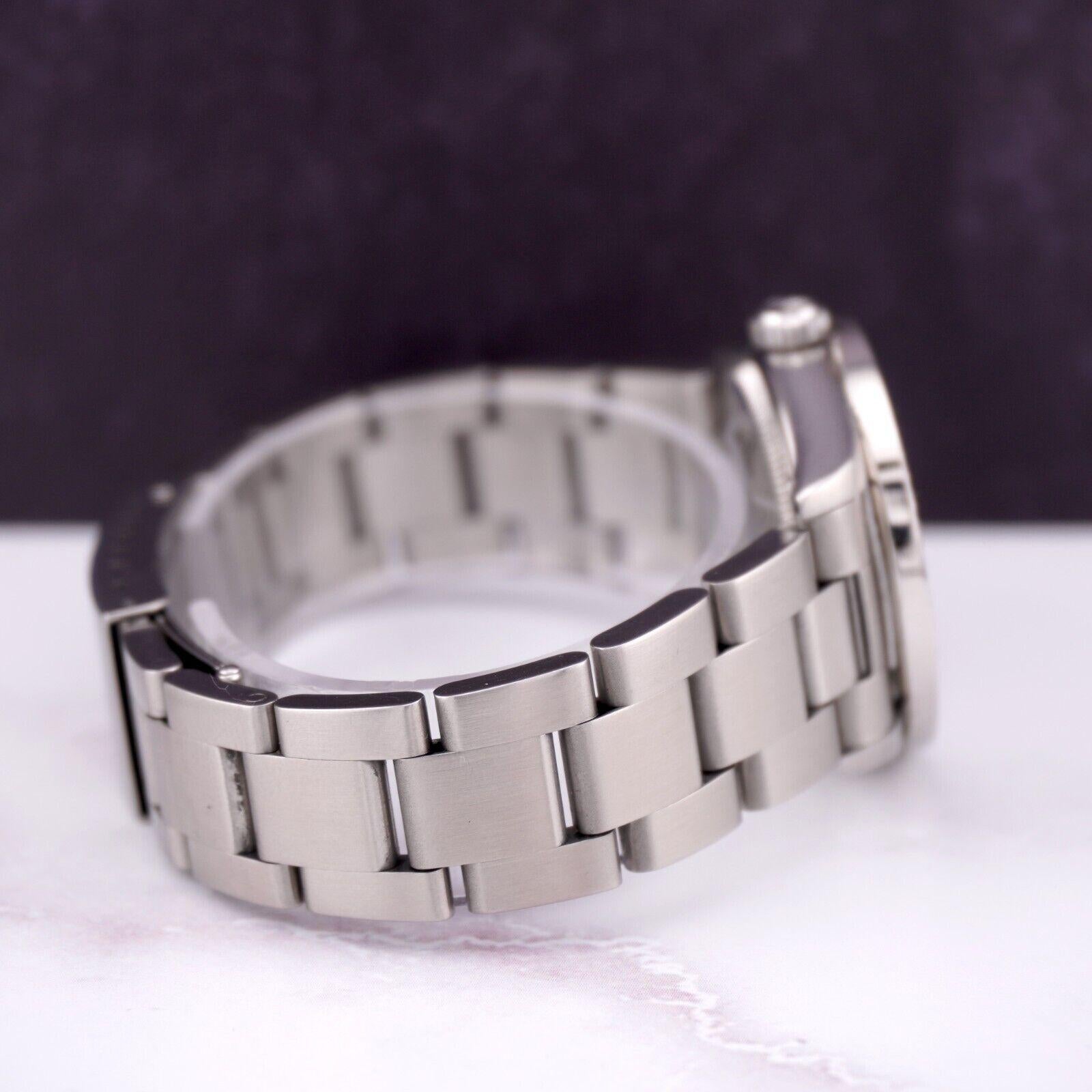 Taille ronde Rolex Midsize Oyster Perpetual 31mm 2ct Diamonds MOP Dial Steel Watch 77080 en vente