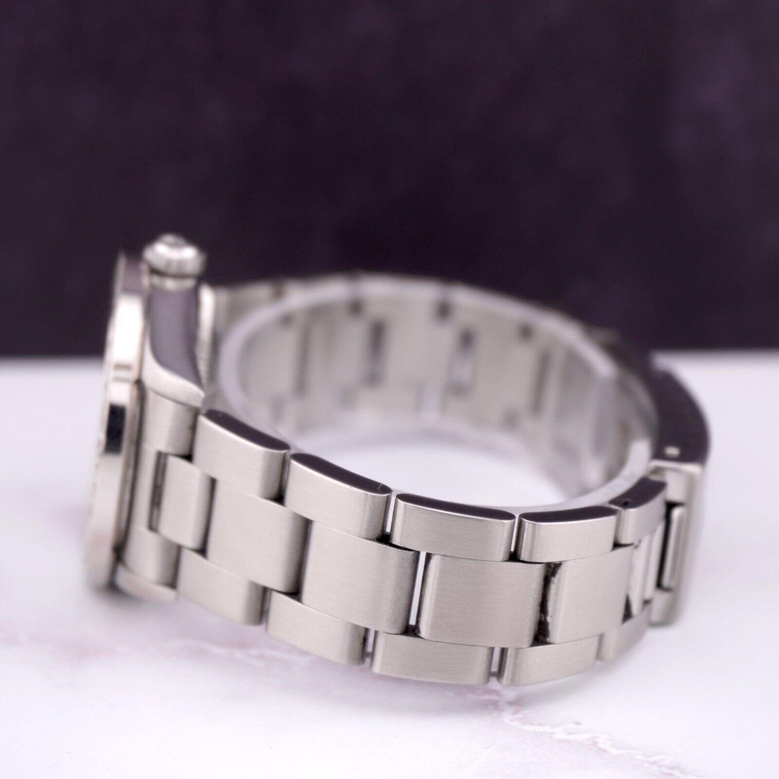 Women's or Men's Rolex Midsize Oyster Perpetual 31mm 2ct Diamonds MOP Dial Steel Watch 77080 For Sale