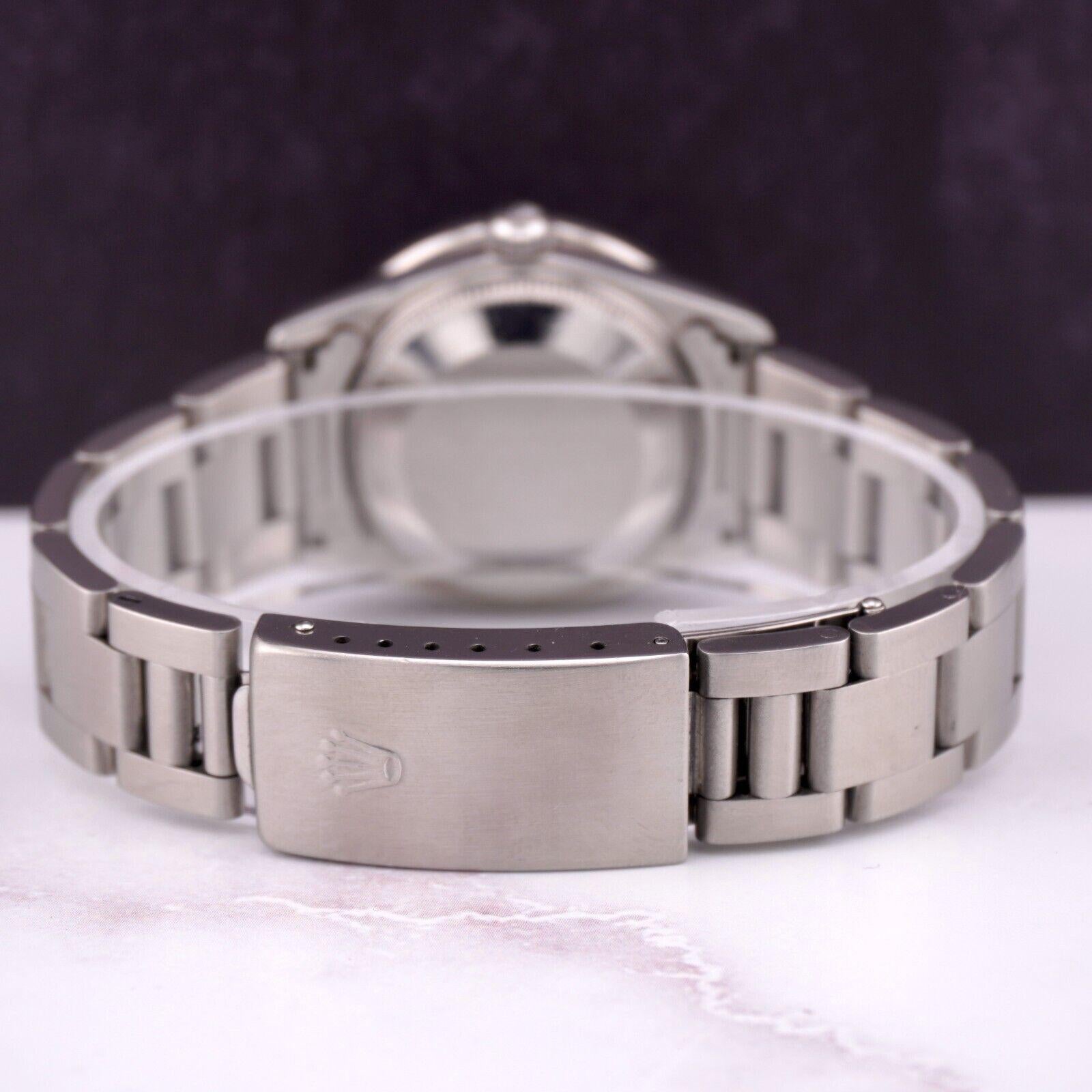 Rolex Midsize Oyster Perpetual 31mm 2ct Diamonds MOP Dial Steel Watch 77080 en vente 1