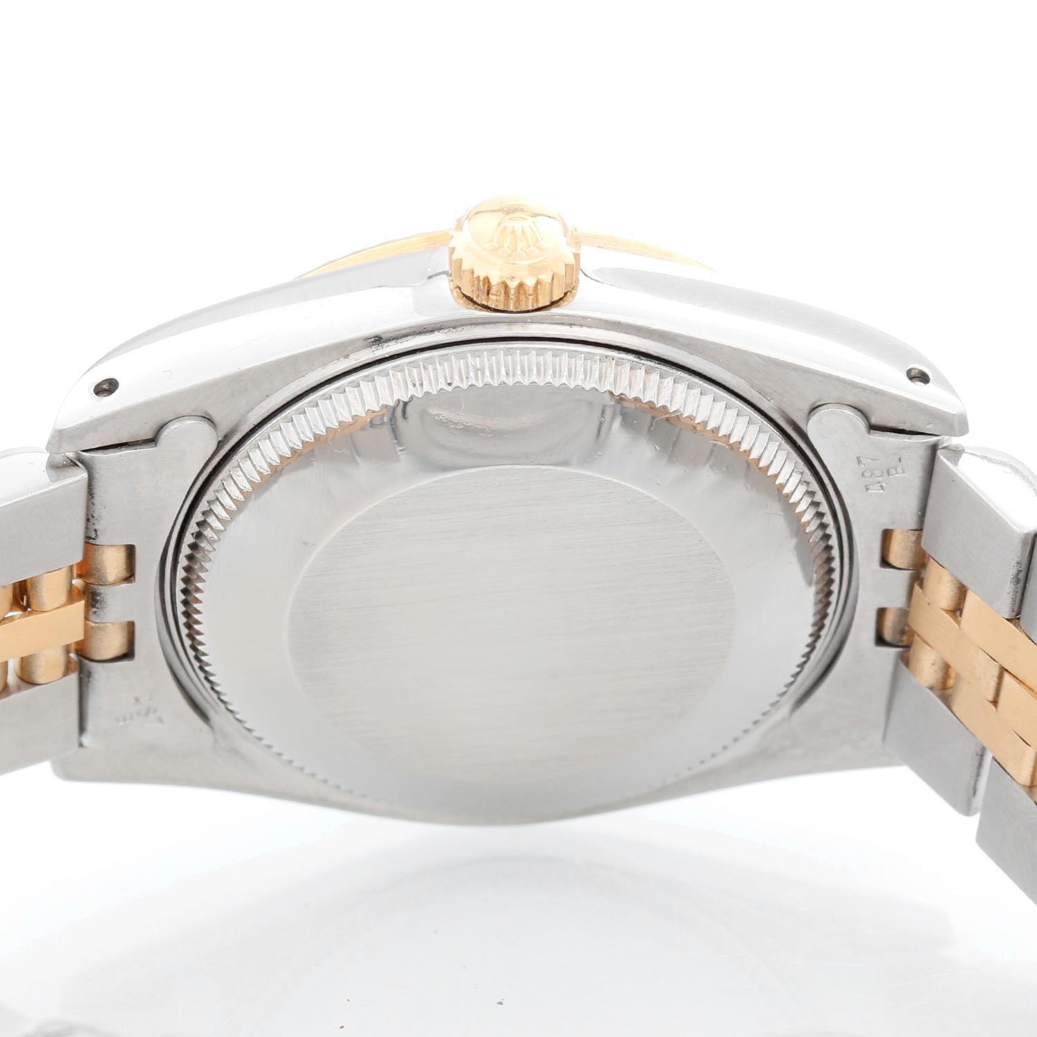 Rolex Midsize Steel and Gold 2-Tone Oyster Perpetual 67513 In Excellent Condition In Dallas, TX