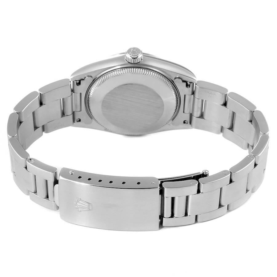 Rolex Midsize Steel White Gold Oyster Bracelet Ladies Watch 77014 5