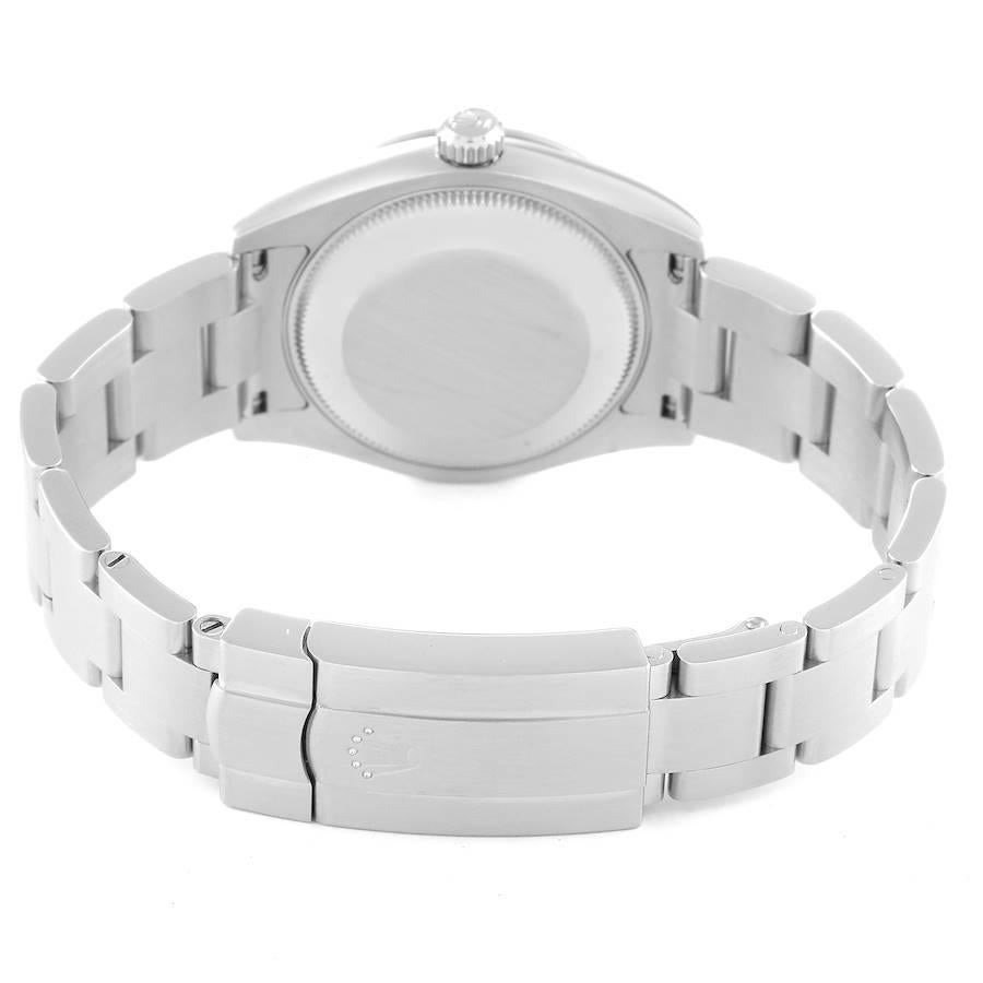 Rolex Midsize White Dial Domed Bezel Steel Ladies Watch 177200 Box Card 2