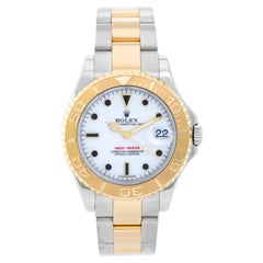 Rolex Montre Yacht-Master de taille moyenne 35 mm en acier et or pour hommes ou femmes 168623