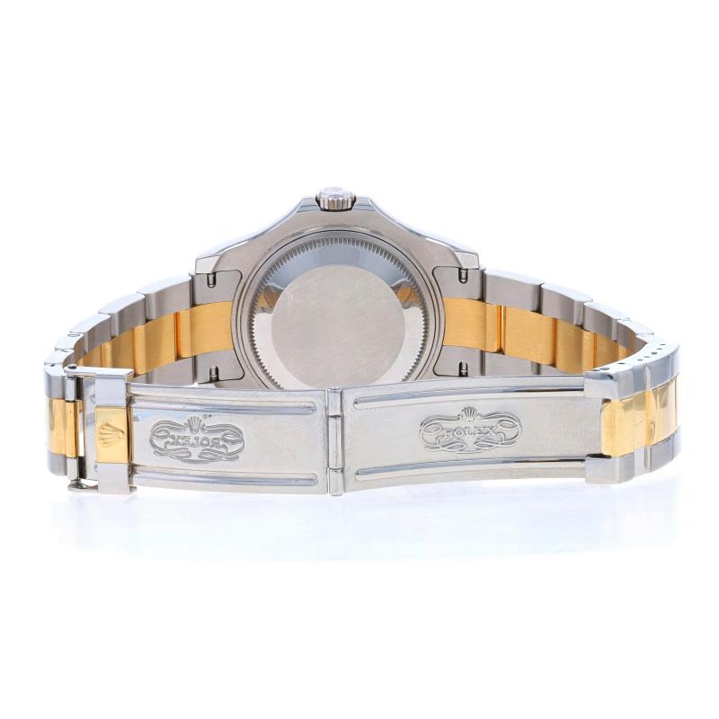 Rolex Midsize Yacht-Master Ladies Watch 168623 Stainless & 18k Gold 1 Yr Wnty For Sale 2