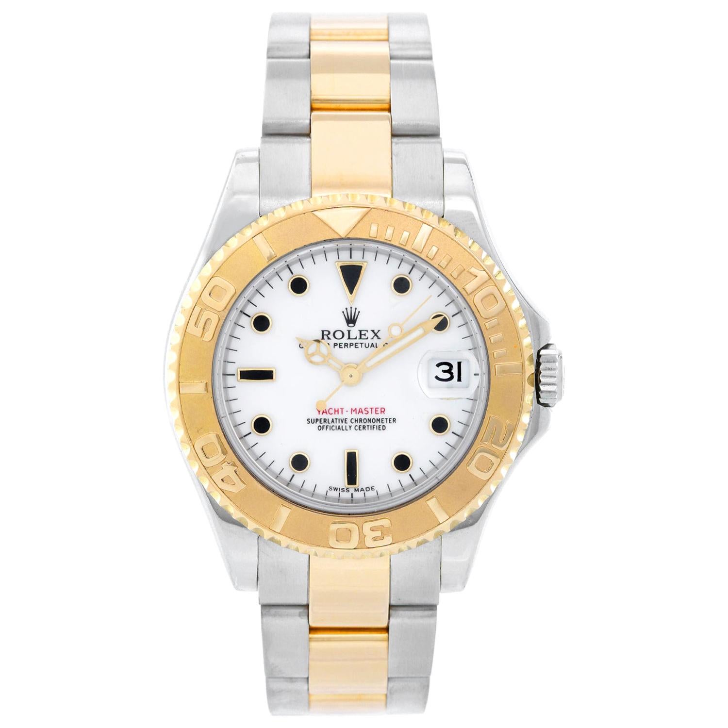 Rolex Midsize Yacht-Master Steel and Gold Men's or Ladies Watch 168623