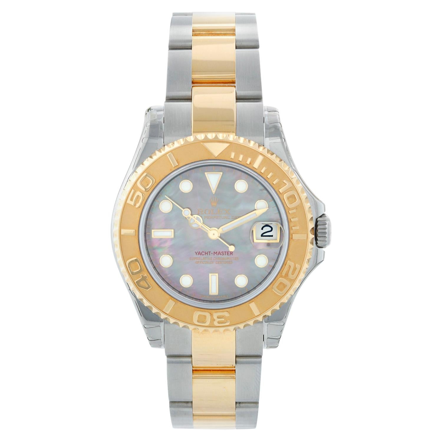 Rolex Midsize Yacht-Master Steel and Gold Men
s or Ladies Watch 168623