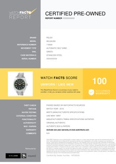 Rolex Milgauss 116400, Green Dial, Certified and Warranty