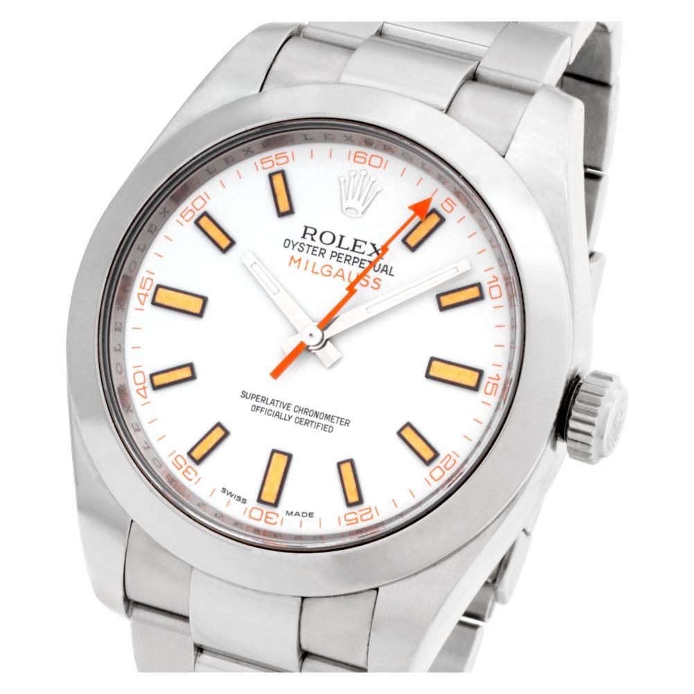 Rolex Milgauss 116400, White Dial, Certified and Warranty 3