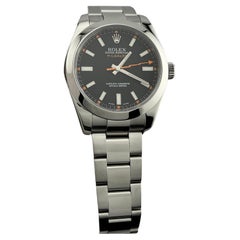 Rolex Milgauss 116400 Black Dial Stainless Steel Box Paper