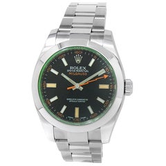 Rolex Milgauss 116400, Green Dial, Certified and Warranty