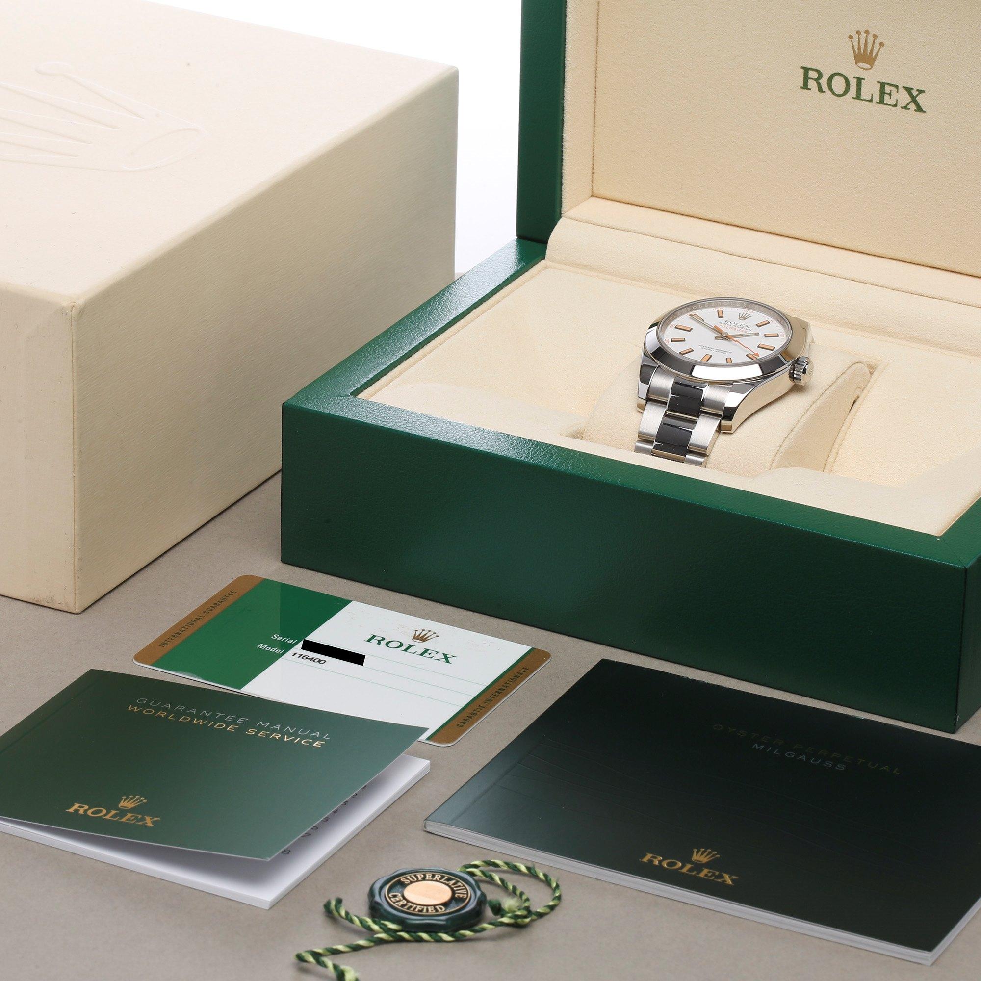 Rolex Milgauss 116400 Men's Stainless Steel Watch 6