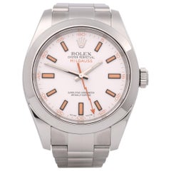 Used Rolex Milgauss 116400 Men's Stainless Steel Watch