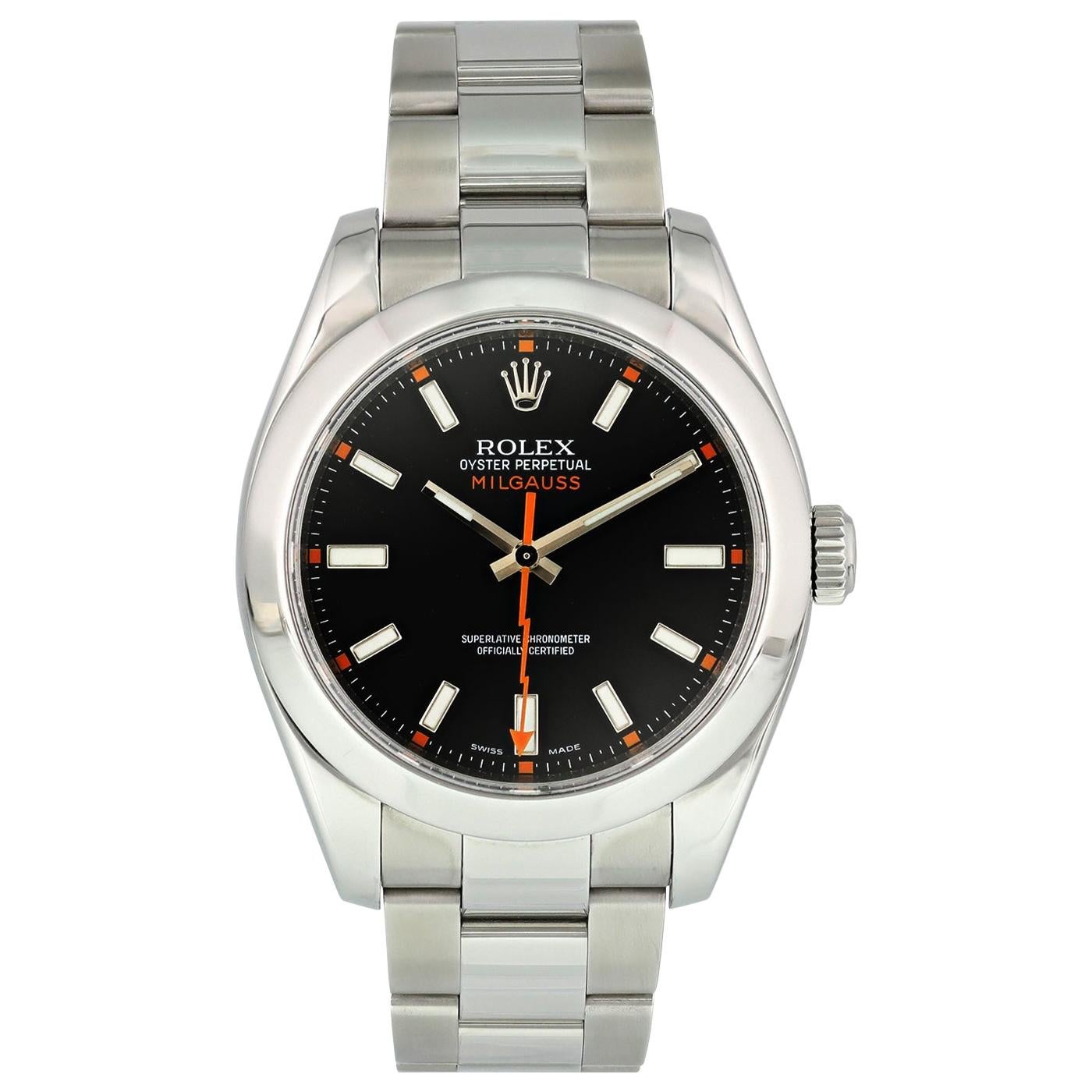 Rolex Milgauss 116400 Men's Watch For Sale at 1stDibs rolex milgauss