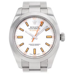 Rolex Milgauss 116400, White Dial, Certified and Warranty