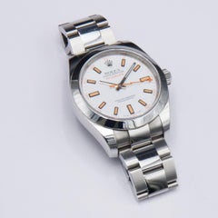 Rolex Milgauss 116400 White Dial Mens Watch Box Papers