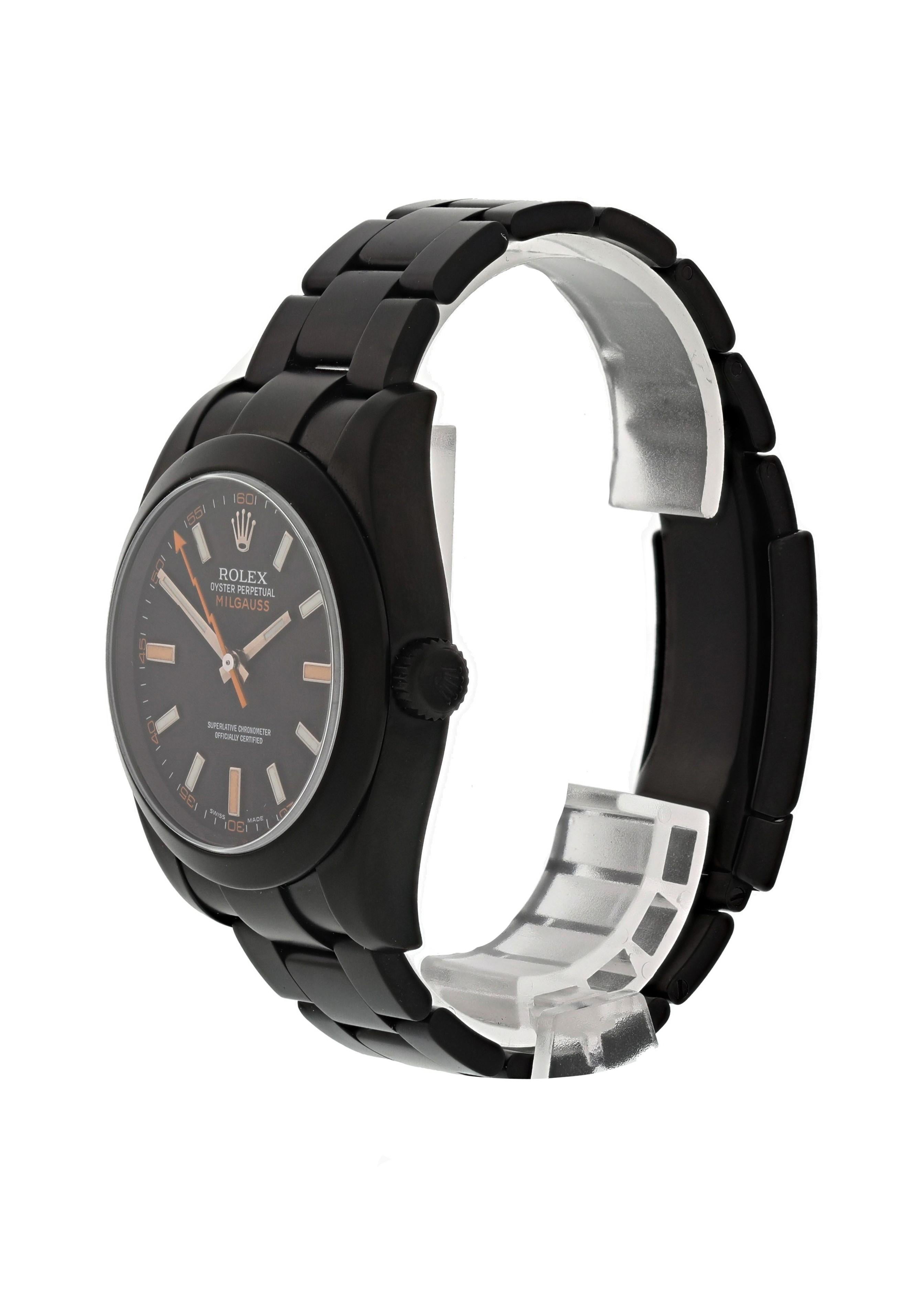 rolex milgauss black