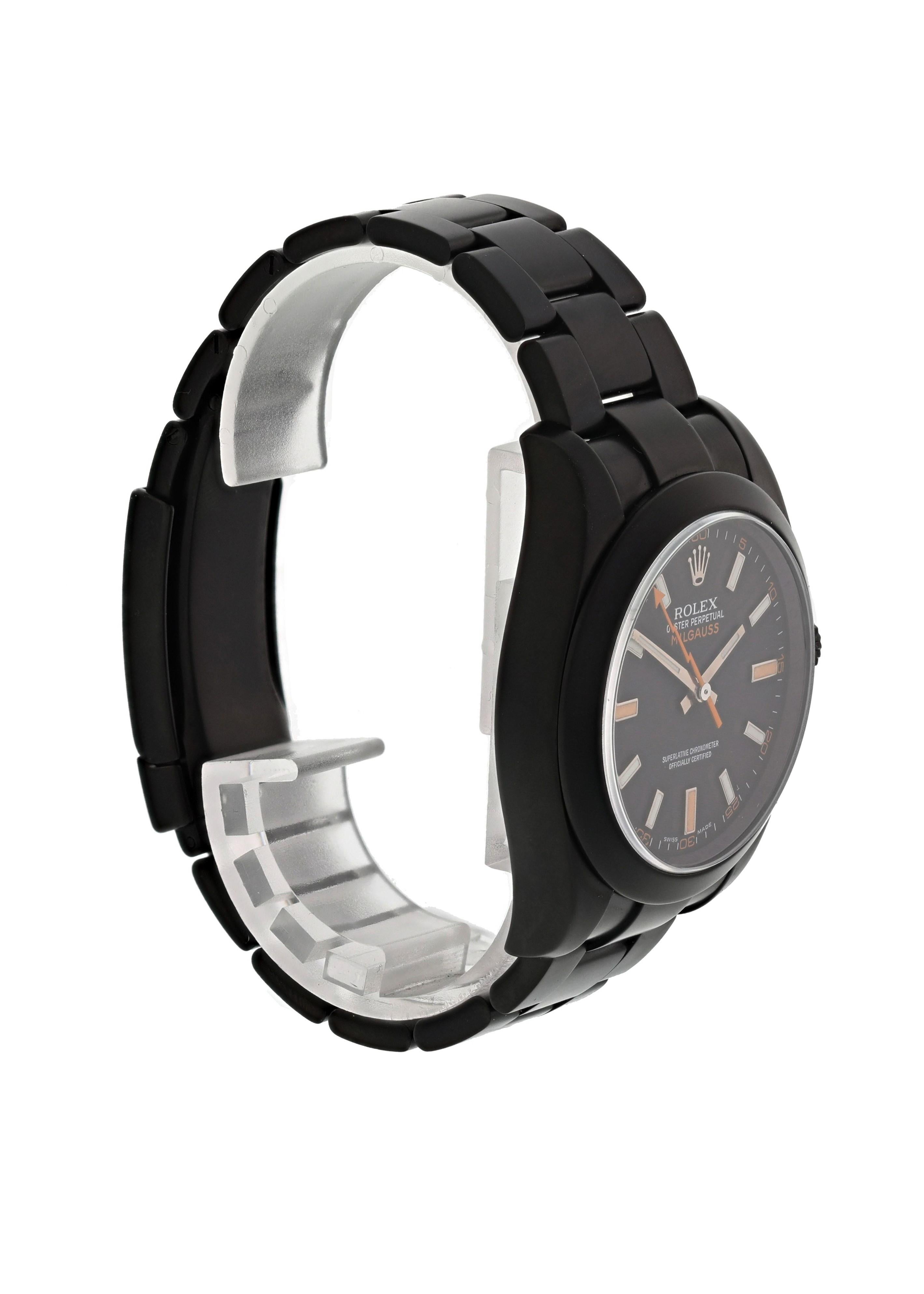 rolex milgauss pvd