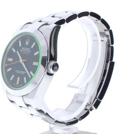Rolex Milgauss 116400 with Band, Stainless-Steel Bezel and Black Dial