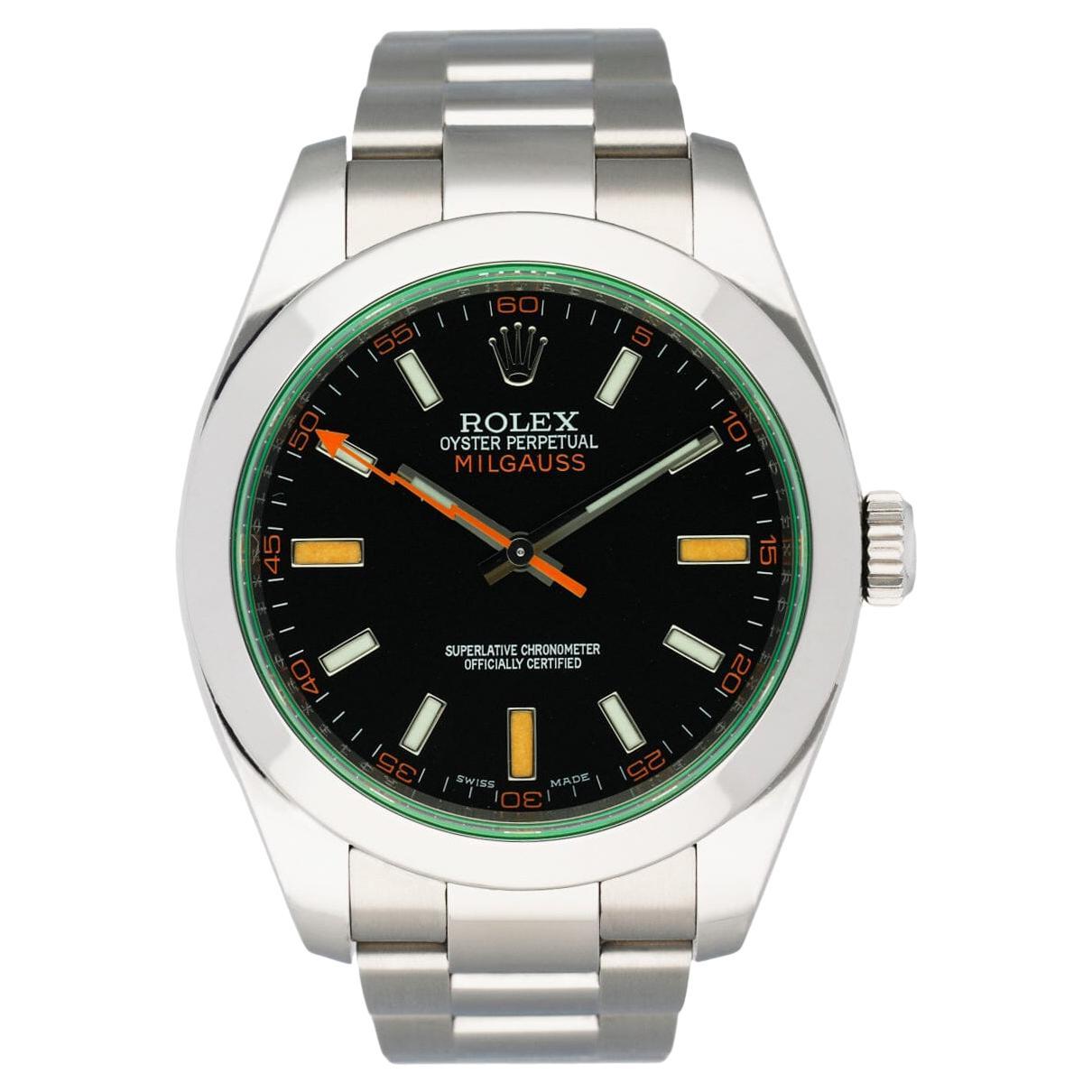 Rolex Milgauss 116400GV Orologio Uomo Quadrante Nero