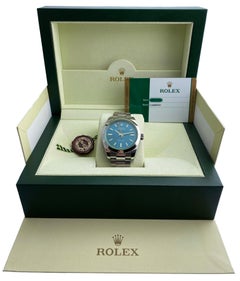 Rolex Milgauss 116400GV Blue Dial Mens Watch Box & Papers