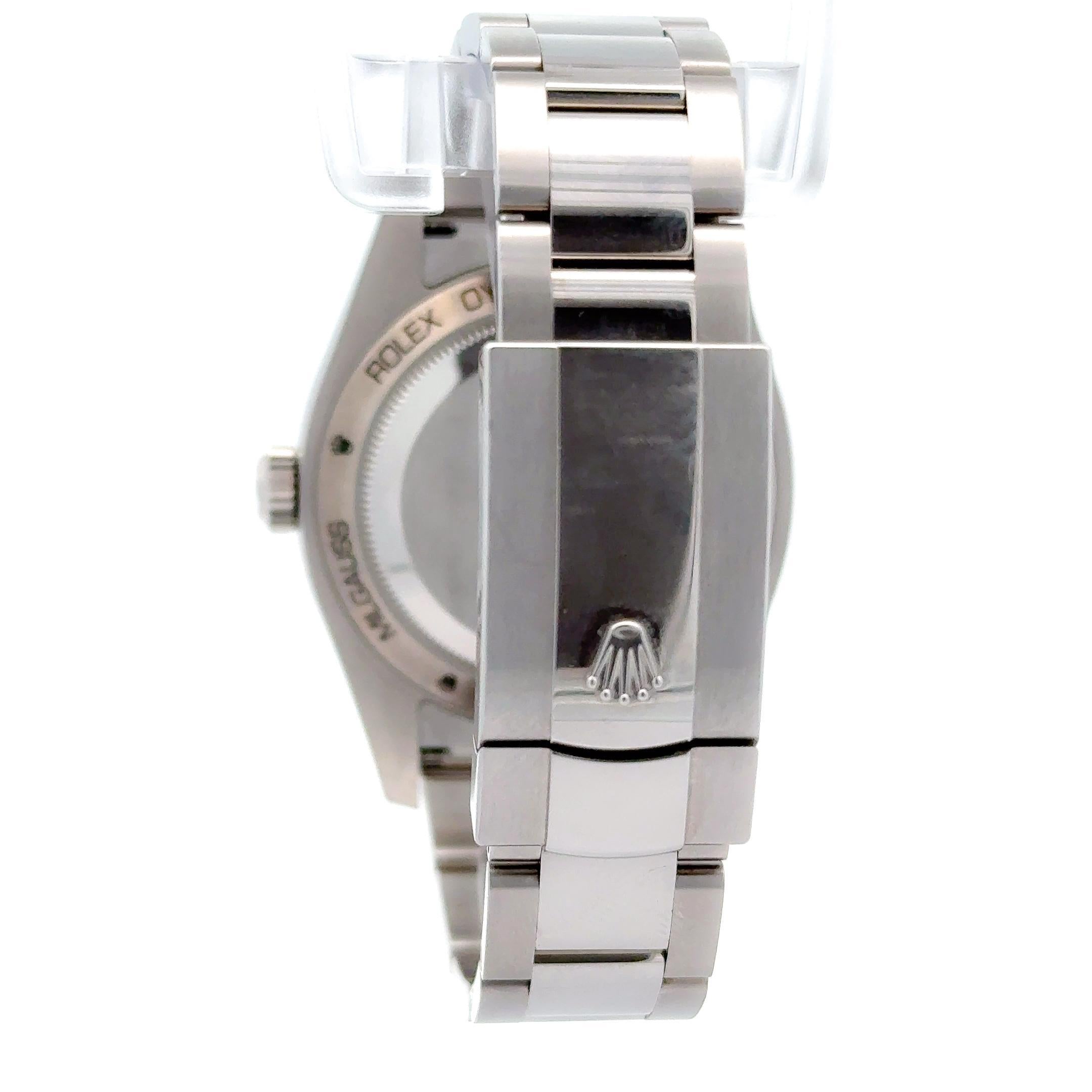 Rolex Milgauss 2021 Grüner Kristall 116400GV Uhr w / Karte und extra Link im Zustand „Gut“ im Angebot in Palm Beach, FL