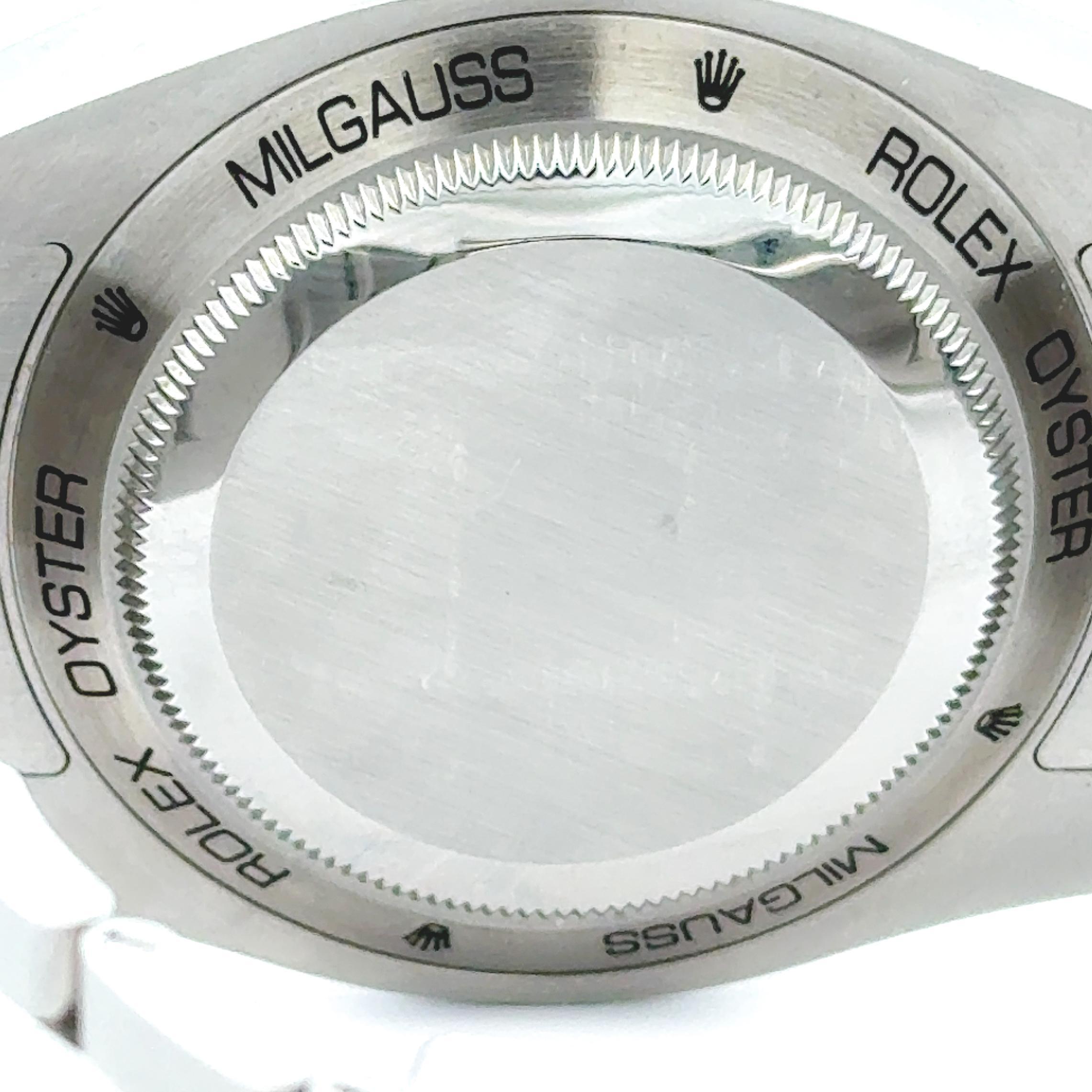 Rolex Milgauss 2021 Grüner Kristall 116400GV Uhr w / Karte und extra Link im Angebot 1