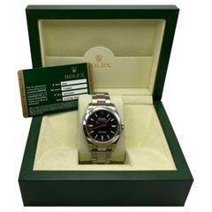 Rolex Milgauss 40mm 116400 Steel Black Dial Orange Hand Automatic Watch B&P