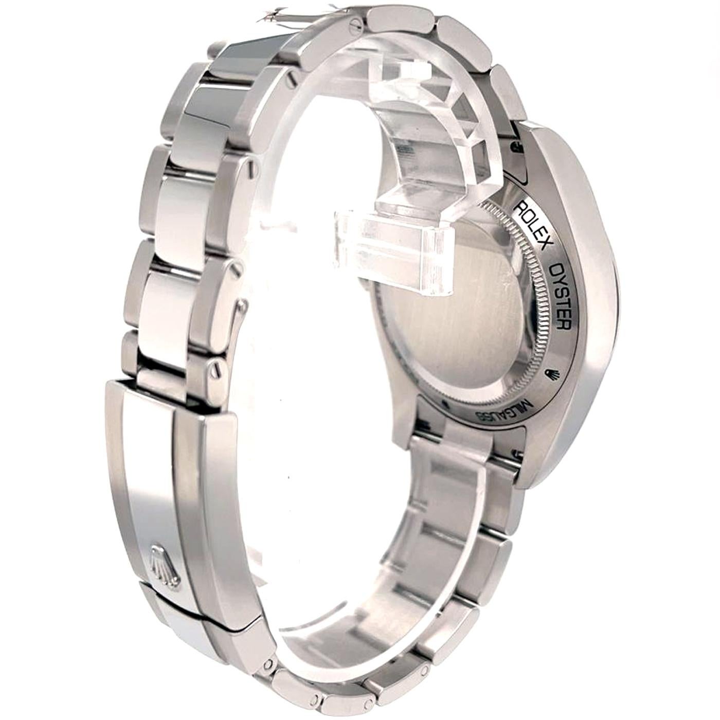 Rolex Milgauss Black Dial Green Crystal Stainless Steel Watch 116400GV 2