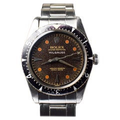 Rolex Milgauss Antimagnético Tropical Esfera nido de abeja 6541 Reloj automático 1958