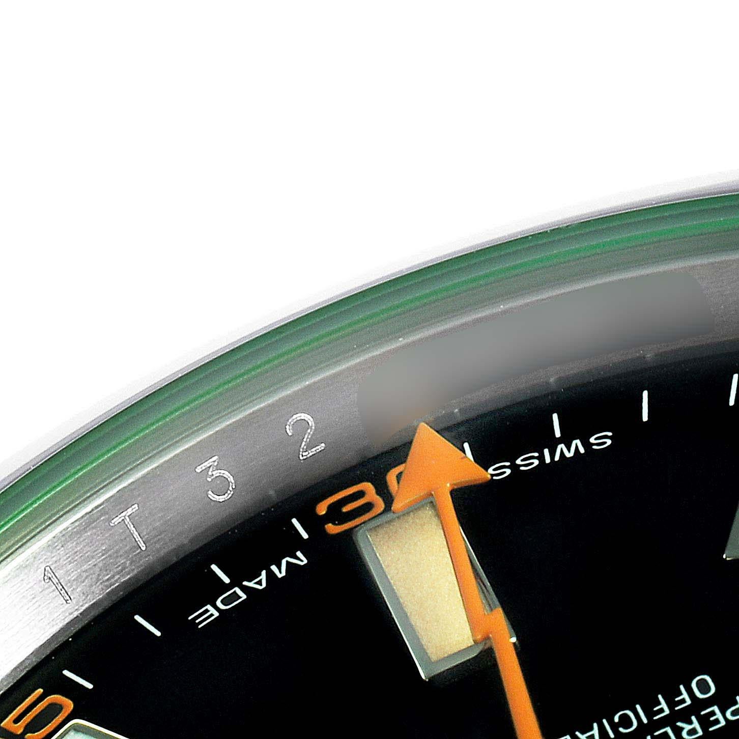 Rolex Milgauss Black Dial Green Crystal Steel Men’s Watch 116400V For Sale 1