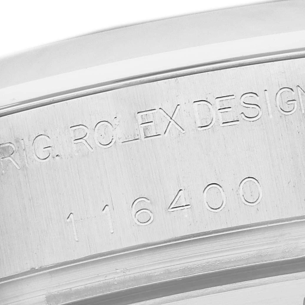 Rolex Milgauss Black Dial Steel Mens Watch 116400 In Excellent Condition For Sale In Atlanta, GA