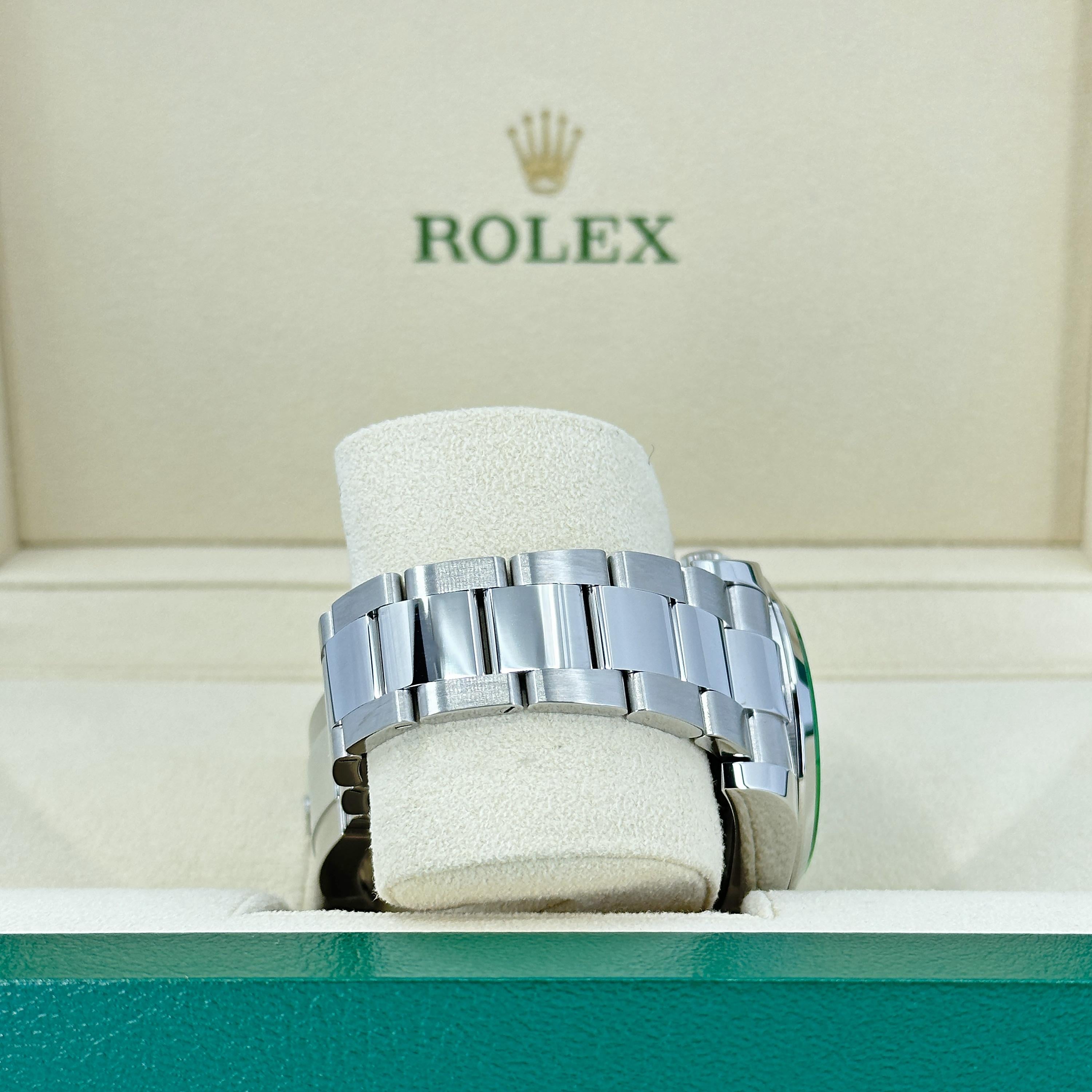Rolex Milgauss Blue Dial 116400GV Stickered Unworn Watch Complete For Sale 1