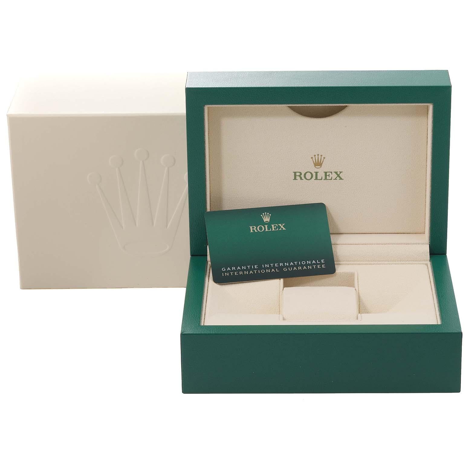 Rolex Milgauss Blue Dial Green Crystal Steel Mens Watch 116400GV Box Card 8