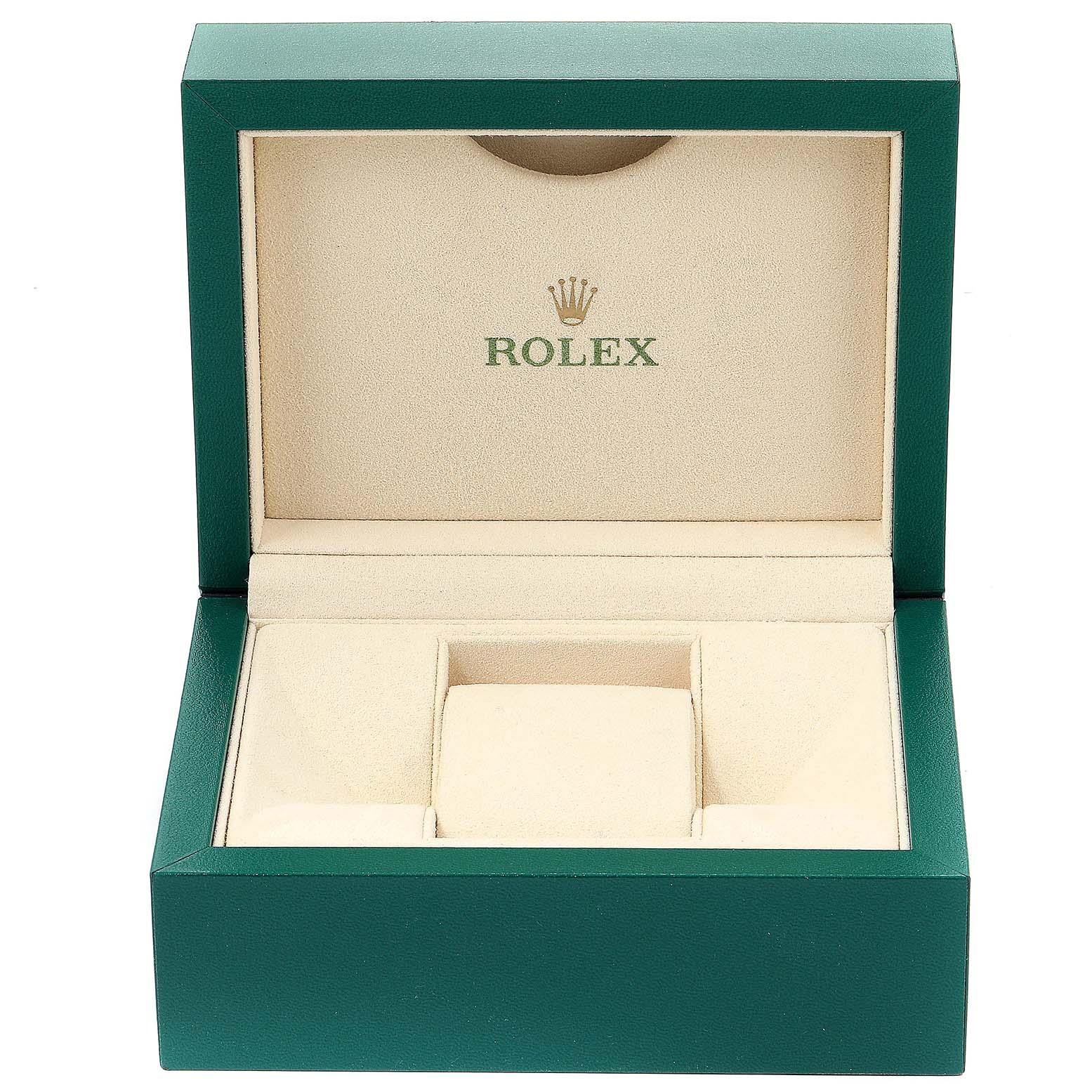 Rolex Milgauss Blue Dial Green Crystal Steel Men’s Watch 116400V For Sale 7