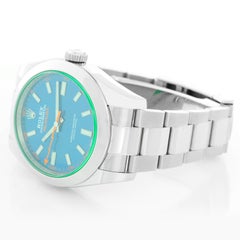 Rolex Milgauss Green Crystal Anniversary Model 116400 GV