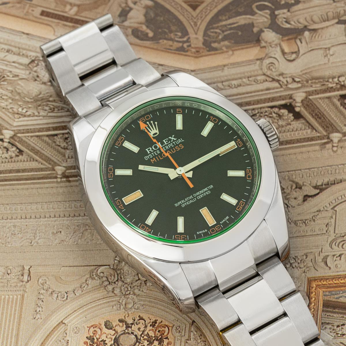 Rolex Milgauss Green Glass 116400GV 2